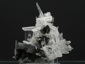 Hubneryt, kwarc ( Hubnerite, Quartz)